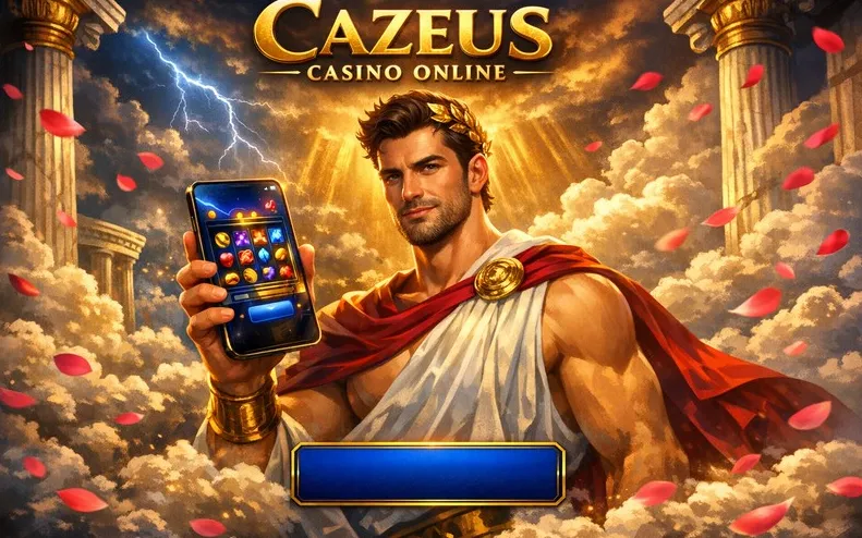 Cazeus Casino mobile app setup banner