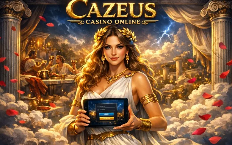 Cazeus Casino login page banner